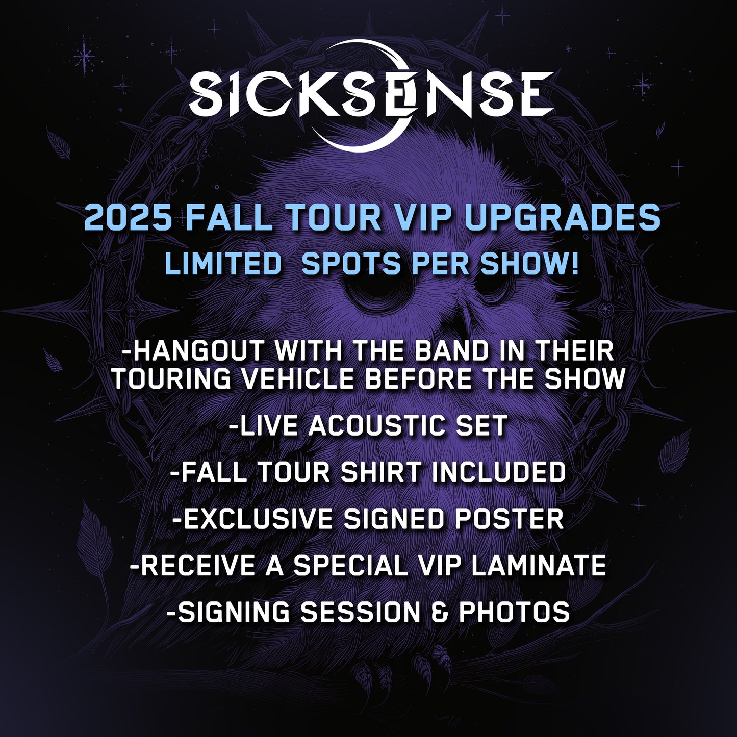 2025 Fall Tour VIP Upgrades